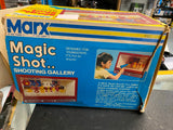 Vtg 1970's Marx Magic Shot Shooting Gallery Toy Gun Orig Box Works!
