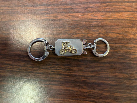 VTG Made in USA Solid Steel Ford Model T Keychain