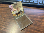 VTG Made in USA 1970s Compact Foldable Women's Hand Mirror For Purse