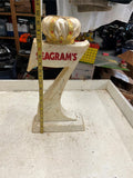 vtg Seagrams Beer Advertisement Foam Logo collectors item