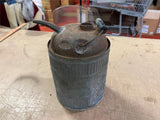 Vintage 1940s Galvanized Metal Gas Oil Kerosene can missing lid
