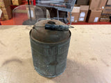 Vintage 1940s Galvanized Metal Gas Oil Kerosene can missing lid