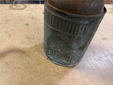 Vintage 1940s Galvanized Metal Gas Oil Kerosene can missing lid