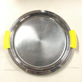 Vtg Bruce Hunt 1900-1940? Art Deco Chrome Steel Serving Tray Plate Dish Décor