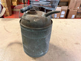 Vintage 1940s Galvanized Metal Gas Oil Kerosene can missing lid