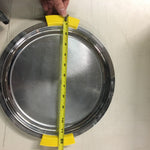 Vtg Bruce Hunt 1900-1940? Art Deco Chrome Steel Serving Tray Plate Dish Décor