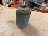 Vintage 1940s Galvanized Metal Gas Oil Kerosene can missing lid