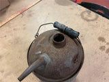 Vintage 1940s Galvanized Metal Gas Oil Kerosene can missing lid