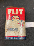 Vintage Esso Tin Can Flit Bug Spray Oil Advertising Collectible Graphix Metal 60