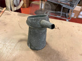 Vintage 1940s Galvanized Metal Gas Station Metal Oil Can/Watering Can 4 Qt