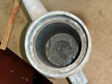 Vintage 1940s Galvanized Metal Gas Station Metal Oil Can/Watering Can 4 Qt