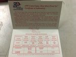 1999 United States mint silver proof hard case set 9 collectable coins