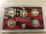 1999 United States mint silver proof hard case set 9 collectable coins
