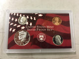 1999 United States mint silver proof hard case set 9 collectable coins