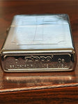 2006 polished chrome etched cross zippo lighter