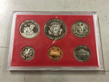 1981 Vintage UNITED STATES PROOF SET & STAND 6 COLLECTABLE COINS SANFRANCISCO CA