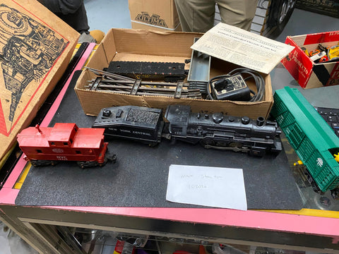Marx O Gauge Steam Electric Freight Train Set Marx #14755 set box Vintage Toy!