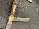 Vintage Kabar KABAR 1100 USA 3-Blade Stockman Folding Pocket Knife Well Loved!