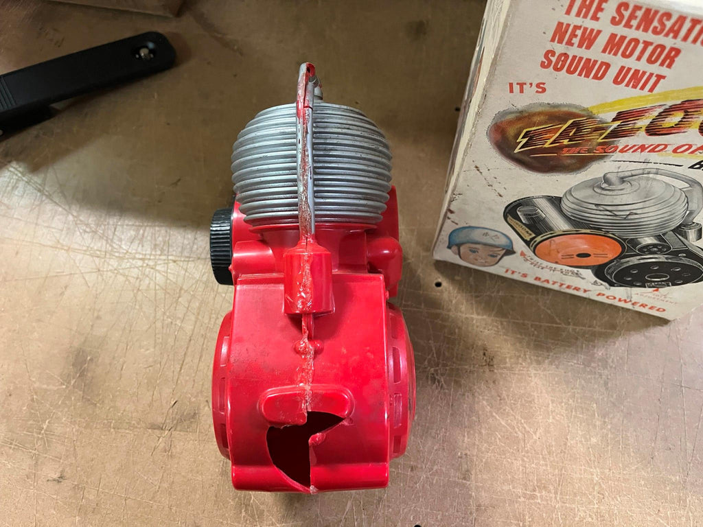 Vtg 60s MARX Za-Zooom Za Zoom Bicycle Mount Battery Op Motor Vtg 60s MARX Za-Zooom Za Zoom Bicycle Mount Battery Op Motor