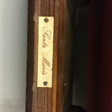 Vtg Historical Santa Maria wooden model ship Christopher Columbus Mancave Collec