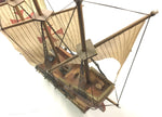 Vtg Historical Santa Maria wooden model ship Christopher Columbus Mancave Collec