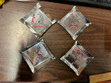 Vintage Grand Slam MCM Margery Markley poker foil ash trays 24 pc. complete