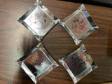 Vintage Grand Slam MCM Margery Markley poker foil ash trays 24 pc. complete