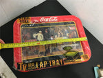 Vintage Coca-Cola brand tin Tray Delicious & Refreshing advertisement unopened