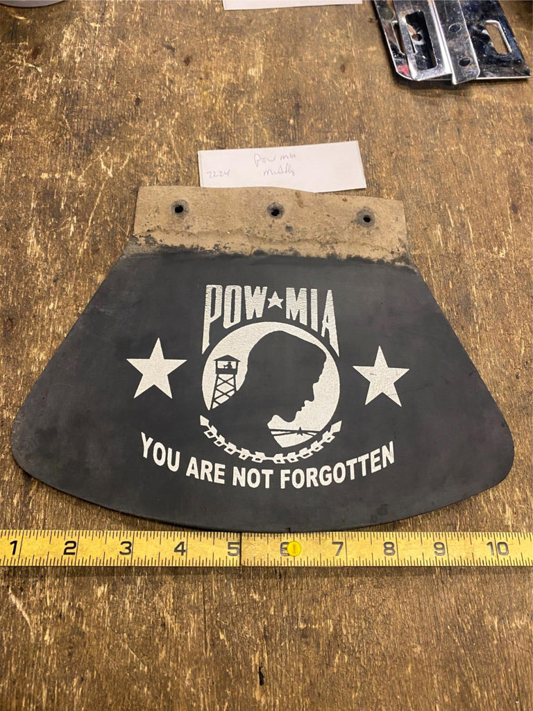 POW MIA Vietnam WW2 Korea Mudflap Harley honda Motorcycle Veteran mili ...