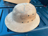 Vtg British US Pith Helmet African Safari Jungle Hat Explorer Professor WW2 40's