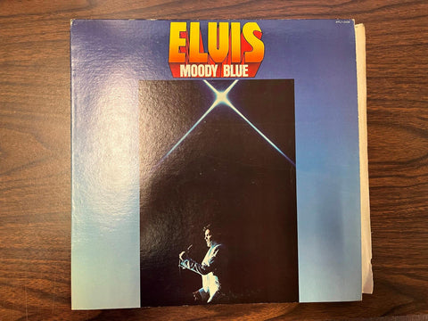 VTG 1977 Elvis Presley Moody Blue AFL1-2428 Blue vinyl 1S/2S