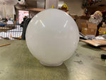 VTG Antique 12" round ball milk glass European Lamp Shade