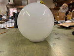 VTG Antique 12" round ball milk glass European Lamp Shade