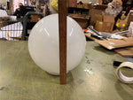 VTG Antique 12" round ball milk glass European Lamp Shade