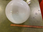 VTG Antique 12" round ball milk glass European Lamp Shade