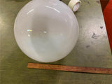 VTG Antique 12" round ball milk glass European Lamp Shade