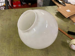 VTG Antique 12" round ball milk glass European Lamp Shade