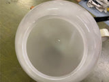 VTG Antique 12" round ball milk glass European Lamp Shade