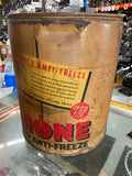 Vtg WW2 Emergency Oil Antifreeze Tin Can 1943 5 gal Civilian Dupont Zerone RARE!