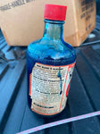 MRS. STEWART'S LIQUID BLUING VTG FLASS BOTTLE FACTORY CLEANING ANTIQUE 1920'S