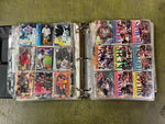 VTG Binder Full of 100+ 1990s NFL,NHL,NBA,MLB Trading Cards Larry Bird & more