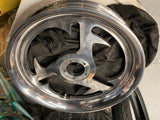 New Billet Mag Wheel Harley Chopper 3.00x16 Spike Softail Dyna Sportster Rear Fr