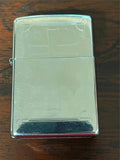 2006 polished chrome etched cross zippo lighter
