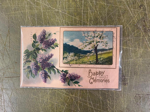 VTG Antique 1910 Rochester NY Happy Memories Post Card with Stamp