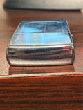 2006 polished chrome etched cross zippo lighter