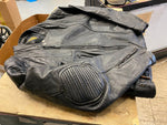 Vtg 1980's Protech Leather Jacket Coat Mad Max Size 50 Motorcycle Riding Coat