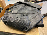Vtg 1980's Protech Leather Jacket Coat Mad Max Size 50 Motorcycle Riding Coat