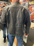 Vtg 1980's Protech Leather Jacket Coat Mad Max Size 50 Motorcycle Riding Coat