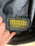 Vtg 1980's Protech Leather Jacket Coat Mad Max Size 50 Motorcycle Riding Coat