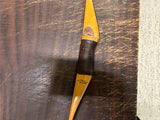 VTG 1954 Grizzly Recurve Bow 60" 45# Leather Grip Wood Archery Hunting